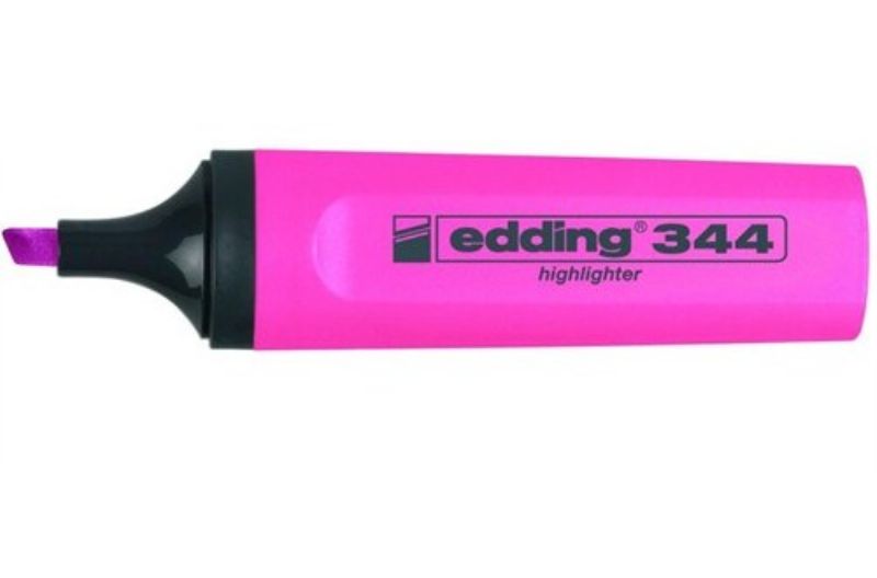 Edding 344 Fosforlu Kalem Pembe